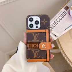Premium LV & GUCCI Leather iPhone Case