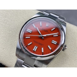 OYSTER PERPETUAL 124300 Series red 41mm	