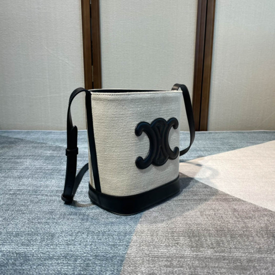 CUIR Bucket Bag Model：198242 Size：30*22*13cm