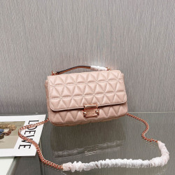 MK small fragrant style sheepskin bag chain pink Size: 25CmX16cmX8.5cm