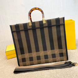 Fendi striped fabric shopping bag Ref: 8862