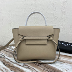 Grainy calfskin leather handbag No.175519