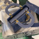 ABCDior Calf Patent Leather Rattan Tote Size: 20 x 16.5 x 8cm