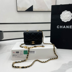 A68110 Chanel 22B Love Chain Waist Bag Size:7*10.3*2.5cm
