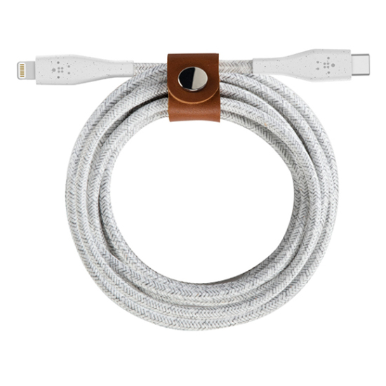 Belkin BOOST↑CHARGE™ USB-C™ Cable with Lightning Connector + Strap (made with DuraTek™)