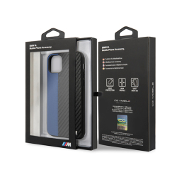 BMW PU Leather with Carbon Strip for iPhone 11 Pro