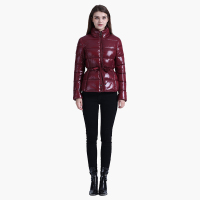  Winter Thick Puffer Jackets For Women Short Parkas With Belt Fashion Casual Coats   Windproof Waterproof Warm Outerwear