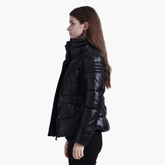  Women Winter Short Parkas Slim Design Puffer Jackets With Belt Windproof Waterproof Warm Coats Thick Casual Outerwear