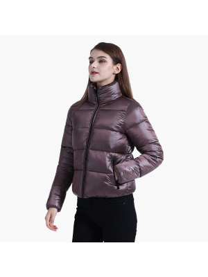  Winter Casual Padded Puffer Jackets For Women Coat Female Warm Short Parka Basic Windproof Waterproof Outdoor Clothes