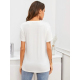 Women Summer Casual Solid Short Sleeve T-Shirt Basic V-Neck Tops Fashion White Black Regular Tees