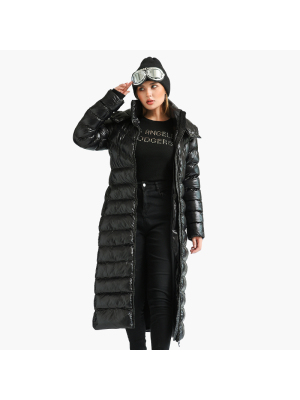 Winter Long Windproof Waterproof Parkas Coats For Women Thick Warm Puffer Jackets With Belt Fashion Hooded Outerwear