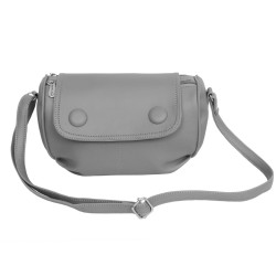 Leather Land Grey Women Sling Bag - Regular Size