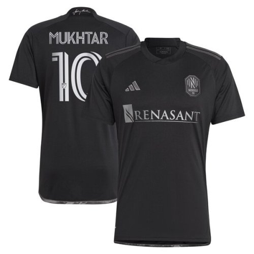 Hany Mukhtar Nashville SC adidas 2024 Man In Black Kit Replica Player Jersey - Black