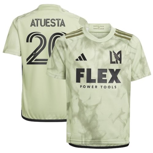 Eduard Atuesta LAFC adidas Youth 2024 Smokescreen Replica Player Jersey - Green/Black