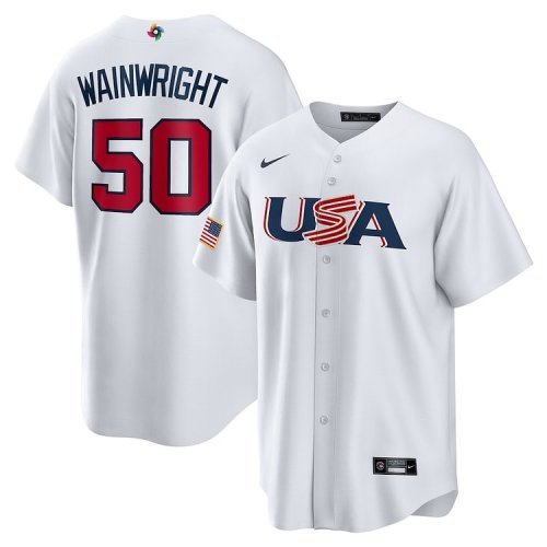 Adam Wainwright USA Baseball Nike 2023 World Baseball Classic Replica Player Jersey - White