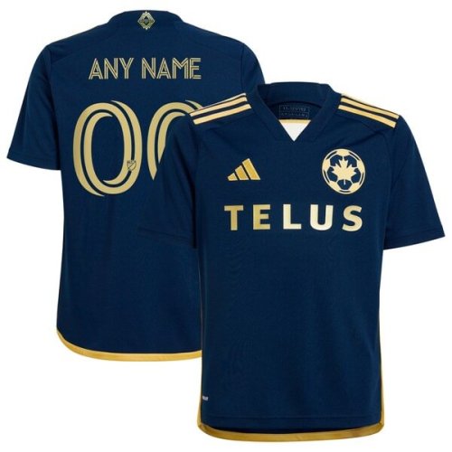Vancouver Whitecaps FC adidas Youth 2024 The 50 Replica Custom Jersey - Navy