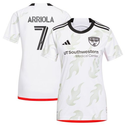 Paul Arriola FC Dallas adidas Women's 2024 Burn Baby Burn Replica Player Jersey - White