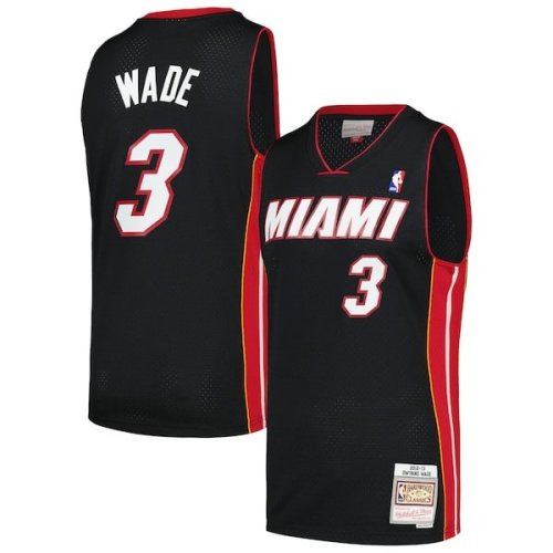 Dwyane Wade Miami Heat Mitchell & Ness  2012/13 Hardwood Classics Swingman Jersey - Black