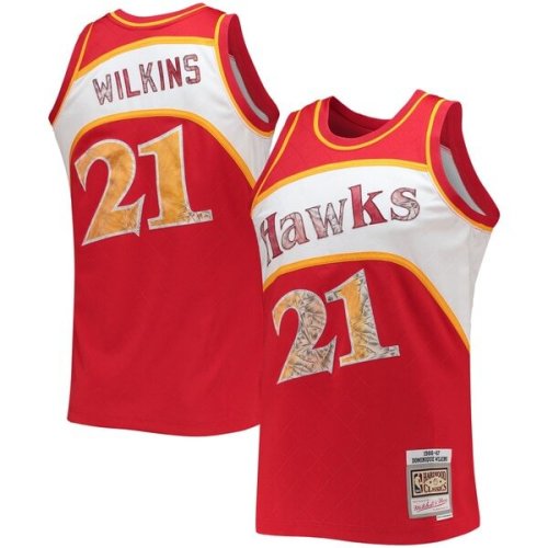 Dominique Wilkins Atlanta Hawks Mitchell & Ness 1986/87 Hardwood Classics NBA 75th Anniversary Diamond Swingman Jersey - Red