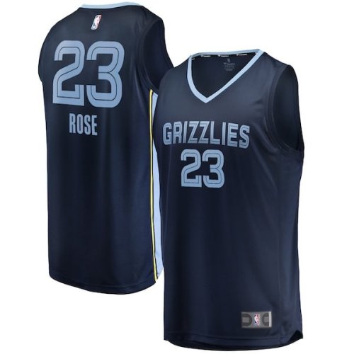 Derrick Rose Memphis Grizzlies Fanatics Branded Men's Fast Break Player Jersey - Icon Edition - Navy