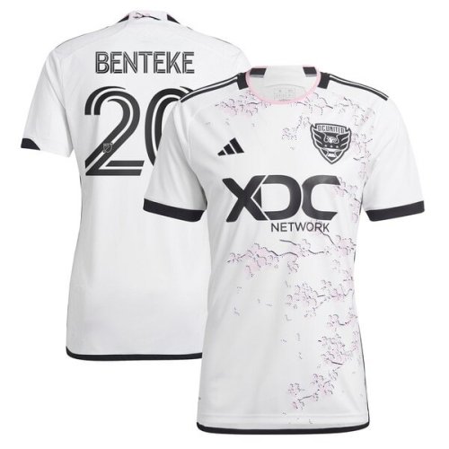 Christian Benteke D.C. United adidas 2024 The Cherry Blossom Kit Replica Player Jersey - White