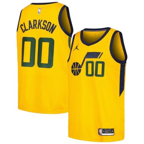 Jordan Clarkson Utah Jazz Jordan Brand Swingman Player Jersey - Statement Edition - Yellow