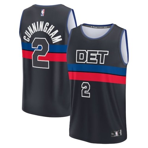 Cade Cunningham Detroit Pistons Fanatics Branded Youth Fast Break Player Jersey Black - Statement Edition