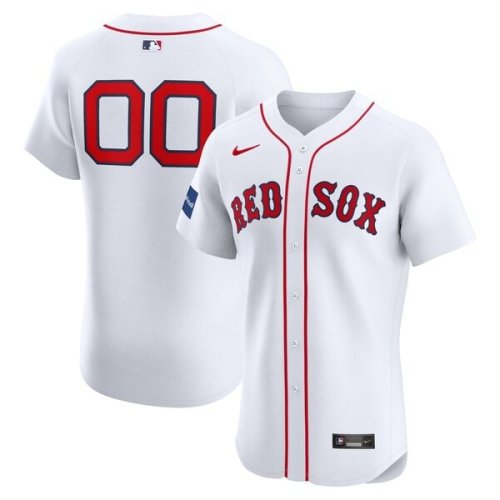 Boston Red Sox Nike Home Elite Pick-A-Player Retired Roster Patch Jersey - White