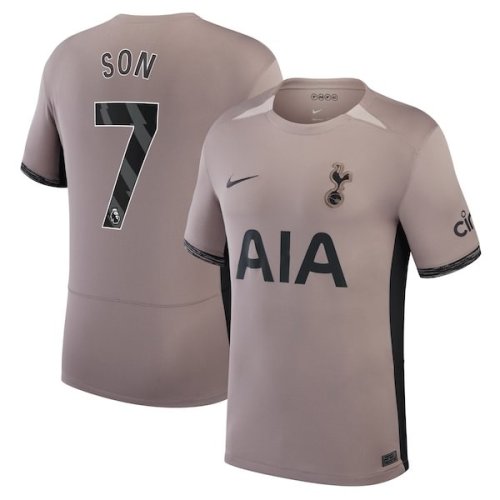 Son Heung-Min Tottenham Hotspur Nike Youth 2023/24 Third Stadium Replica Player Jersey – Tan