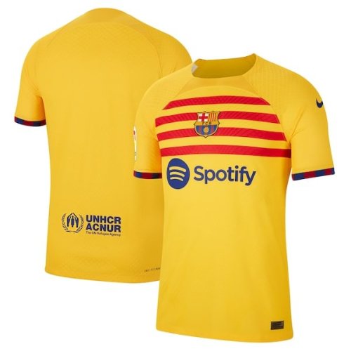 Barcelona Nike 2022/23 Fourth Vapor Match Authentic Jersey - Yellow