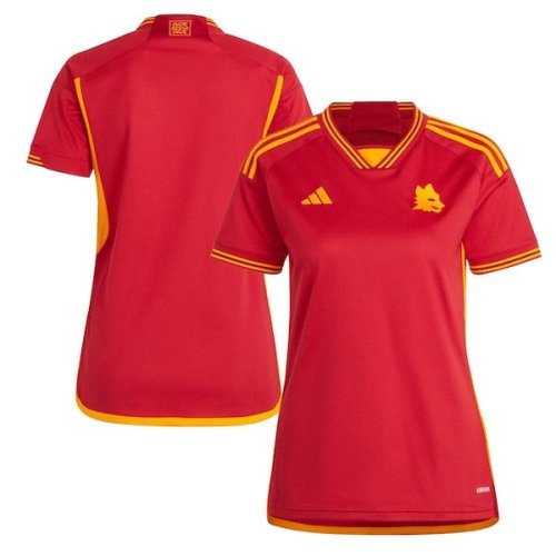 AS Roma adidas Women's 2023/24 Home Replica Jersey - Red