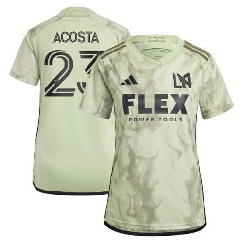 Kellyn Acosta LAFC adidas Women's 2024 Smokescreen Replica Player Jersey - Green
