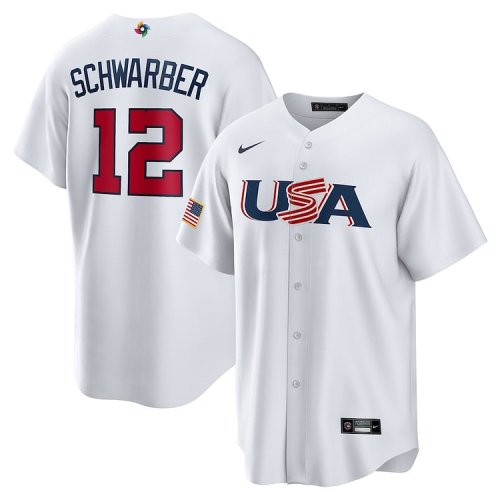 Kyle Schwarber USA Baseball Nike 2023 World Baseball Classic Replica Player Jersey - White