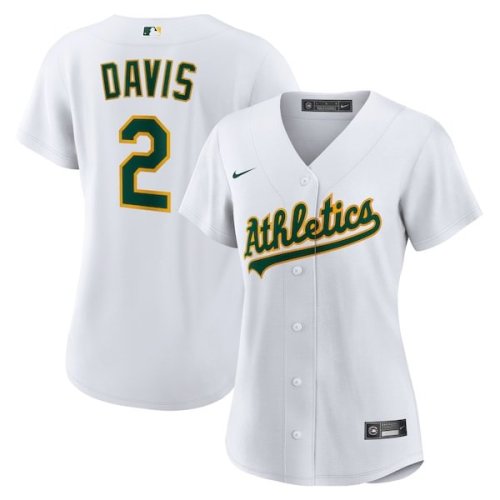 Khris Davis Oakland Athletics Nike Women's Home Replica Player Jersey - White/Green