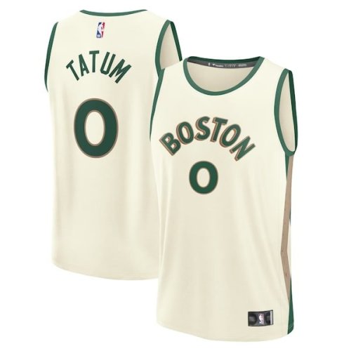 Jayson Tatum Boston Celtics Fanatics Branded Youth 2023/24 Fast Break Jersey - White - City Edition