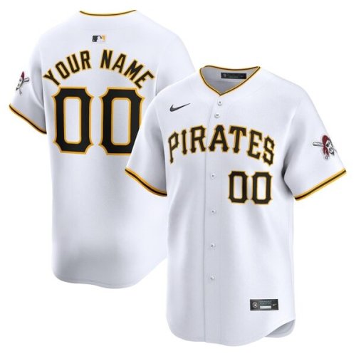 Pittsburgh Pirates Nike Home Limited Custom Jersey - White