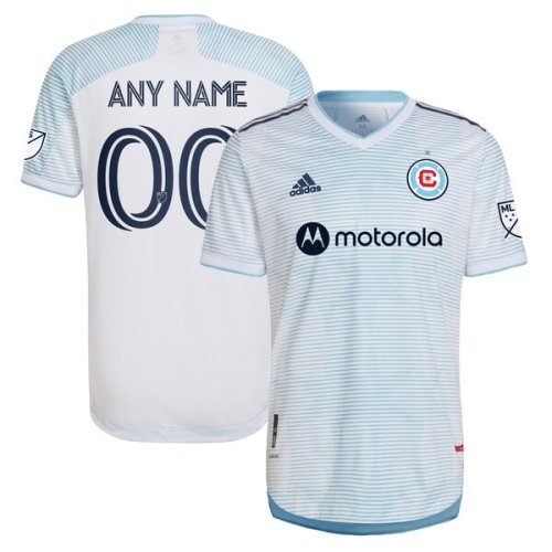 Chicago Fire adidas 2022 Lakefront Kit Authentic Custom Jersey - White