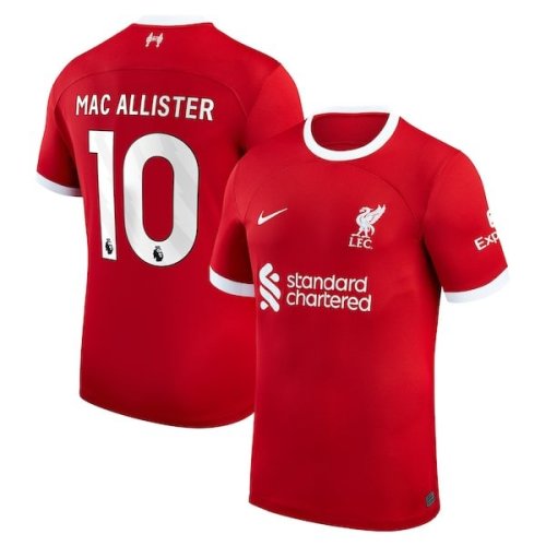 Alexis Mac Allister Liverpool Nike 2023/24 Home Replica Player Jersey - Red/White