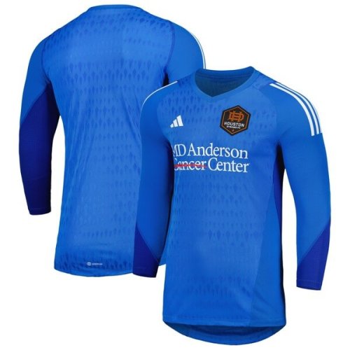 Houston Dynamo FC adidas 2024 Goalkeeper Long Sleeve Replica Jersey - Blue
