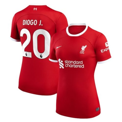 Diogo Jota Liverpool Nike Women's 2023/24 Home Replica Player Jersey - Red/White
