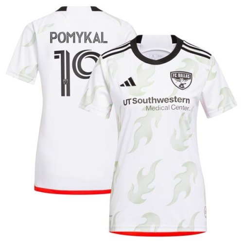 Paxton Pomykal FC Dallas adidas Women's 2024 Burn Baby Burn Replica Player Jersey - White