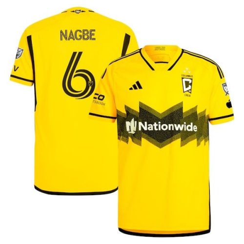 Darlington Nagbe Columbus Crew adidas 2024 The Home Kit Authentic Player Jersey - Yellow