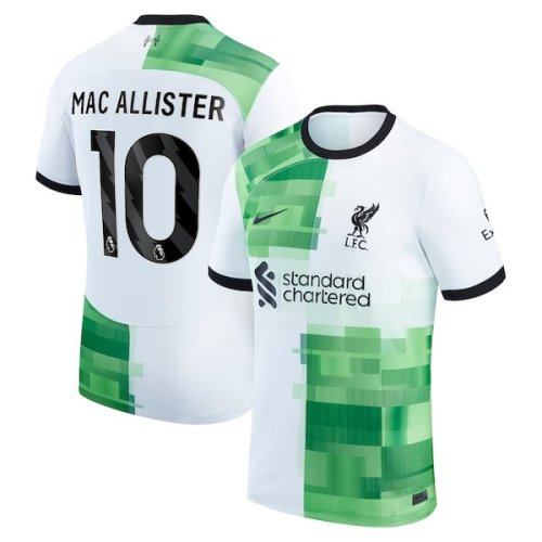 Alexis Mac Allister Liverpool Nike 2023/24 Away Replica Player Jersey - White/Red