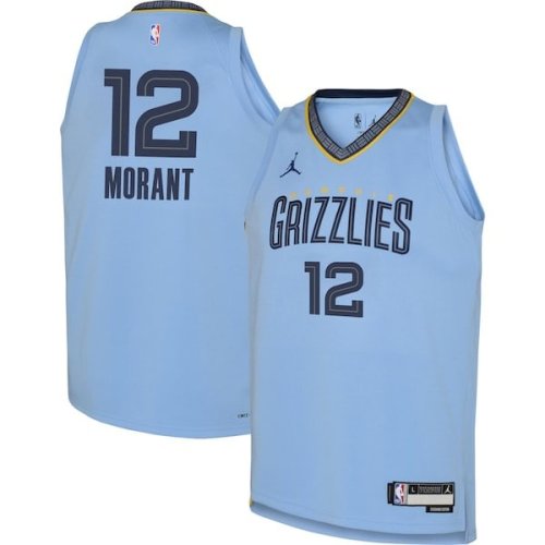 Ja Morant Memphis Grizzlies Jordan Brand Youth Swingman Jersey - Statement Edition - Light Blue