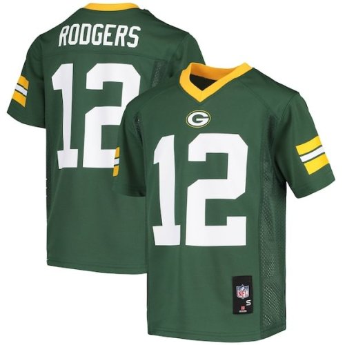 Aaron Rodgers Green Bay Packers Youth Replica Player Jersey - Green/White