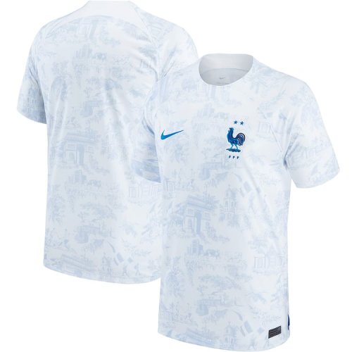 France National Team Nike 2022/23 Away Authentic Blank Jersey - White