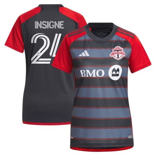 Lorenzo Insigne Toronto FC adidas Women's 2024 Club Kit Replica Player Jersey - Gray