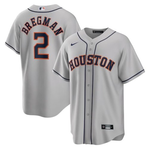 Alex Bregman Houston Astros Nike Road Replica Player Name Jersey - Gray/White