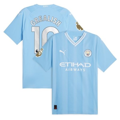 Jack Grealish Manchester City Puma 2023/24 Authentic Player Jersey - Sky Blue