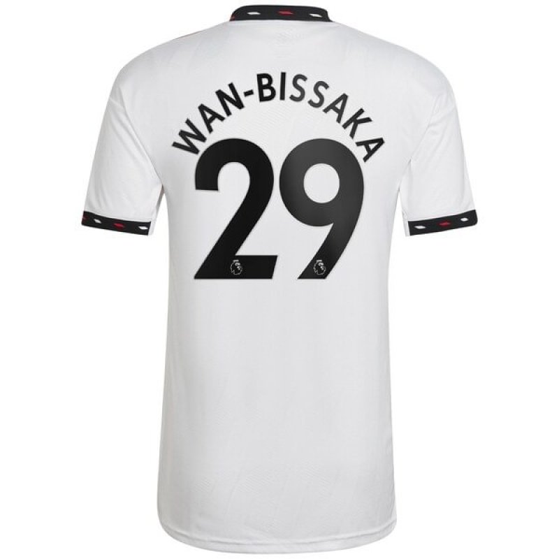 Aaron Wan-Bissaka Manchester United adidas 2022/23 Away Replica Player Jersey - White